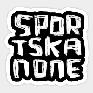 Funny German Expression: Sportskanone Sticker